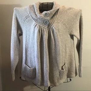 Apt. 9 cowl neck cozy sweater - gray